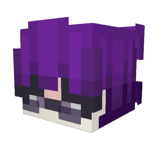 ShayeNight Minecraft avatar head, 3D render