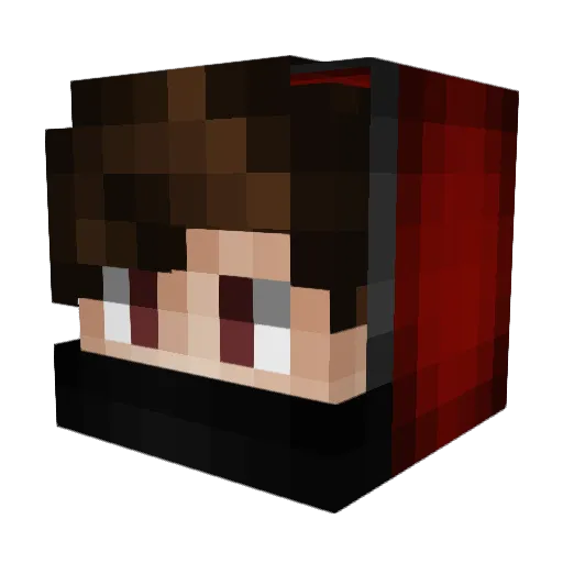 Shayko_ Minecraft avatar head, 3D render