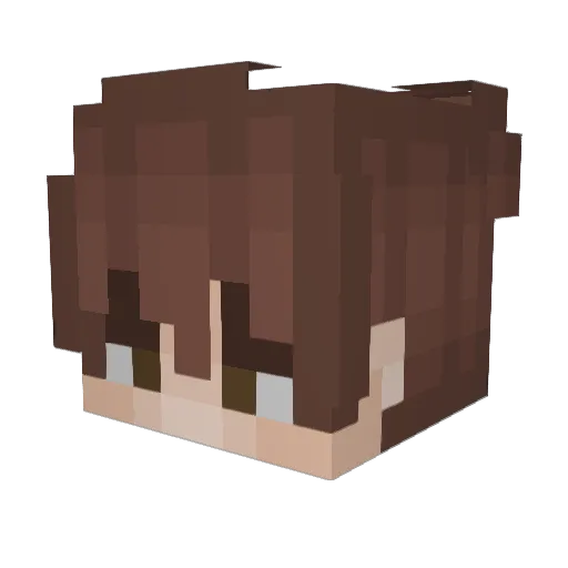 ShaynaMarieFATS Minecraft avatar head, 3D render