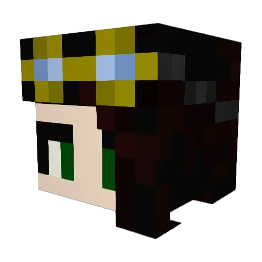 Shaytanist Minecraft avatar head, 3D render