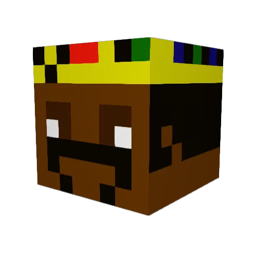 ShazMeista Minecraft avatar head, 3D render
