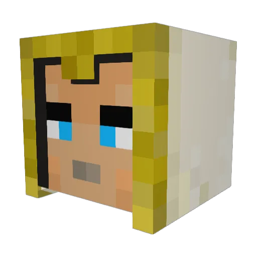 Shaza3m Minecraft avatar head, 3D render
