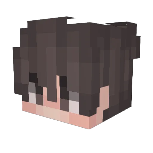 Shazde Minecraft avatar head, 3D render