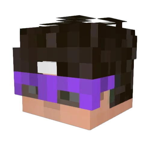 Shazkyy Minecraft avatar head, 3D render