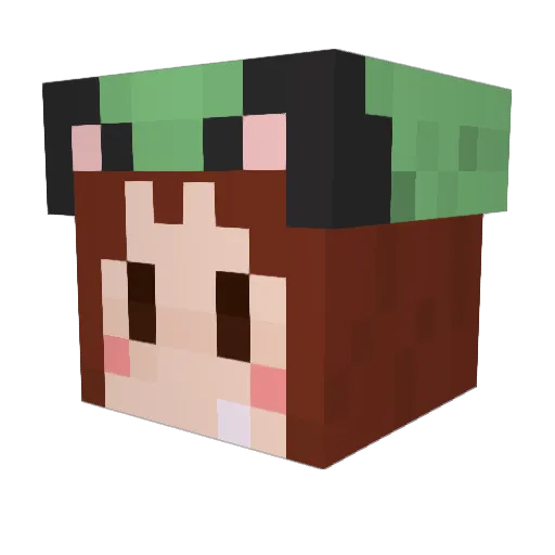 Shazmak Minecraft avatar head, 3D render