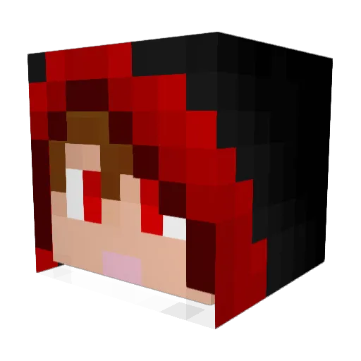 Shazury_ Minecraft avatar head, 3D render