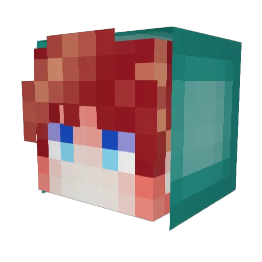 Shazzz1 Minecraft avatar head, 3D render