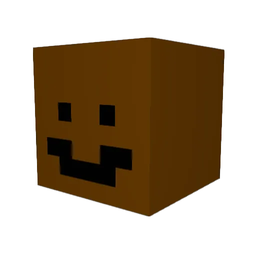 Shbood Minecraft avatar head, 3D render