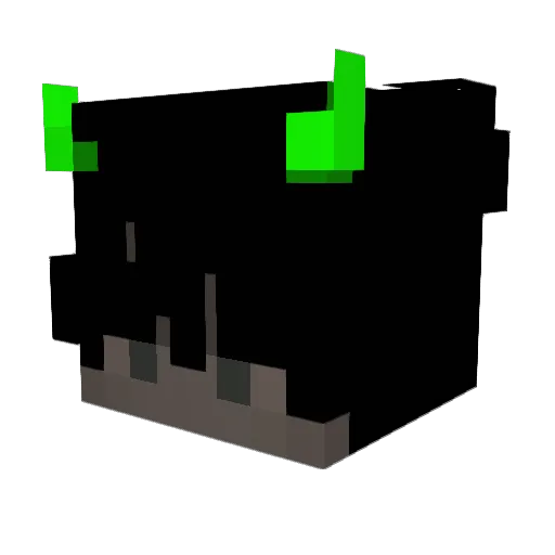 Shcheky Minecraft avatar head, 3D render