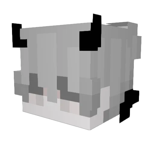 Shduo Minecraft avatar head, 3D render
