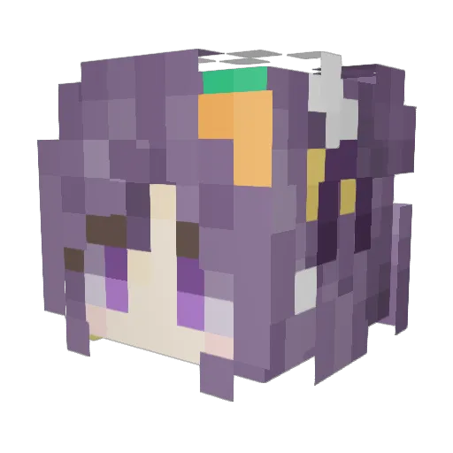 SheChuR1 Minecraft avatar head, 3D render