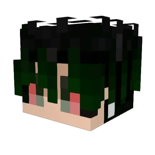 SheCravesMyKha0z Minecraft avatar head, 3D render