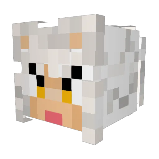 SheDeviil Minecraft avatar head, 3D render