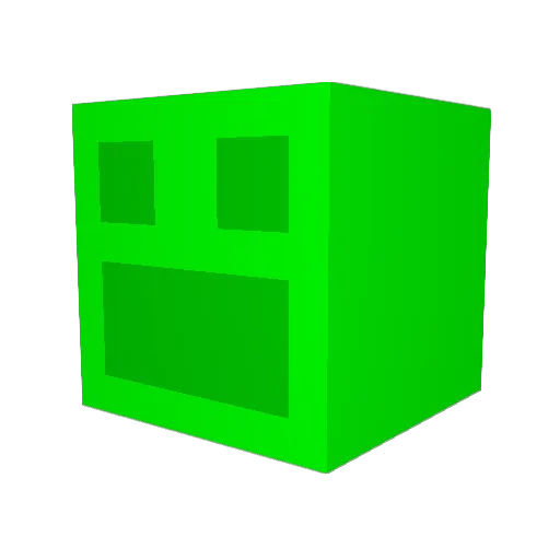 SheHatesAK Minecraft avatar head, 3D render