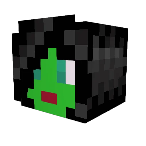 SheHulkx3 Minecraft avatar head, 3D render