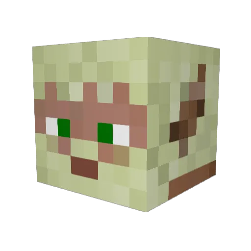 SheIIar Minecraft avatar head, 3D render