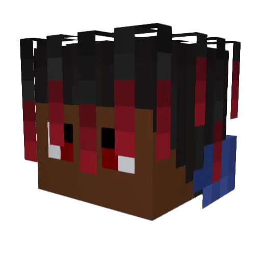 SheLusTokyo Minecraft avatar head, 3D render