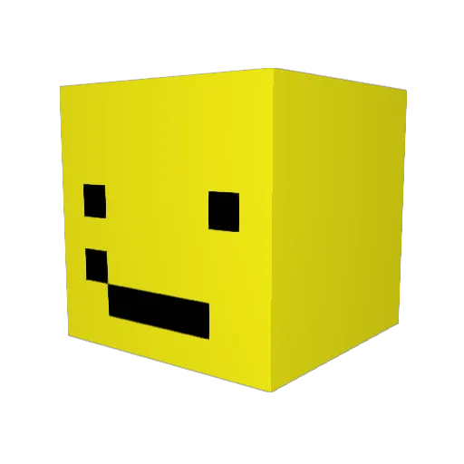 SheLuvHubert Minecraft avatar head, 3D render