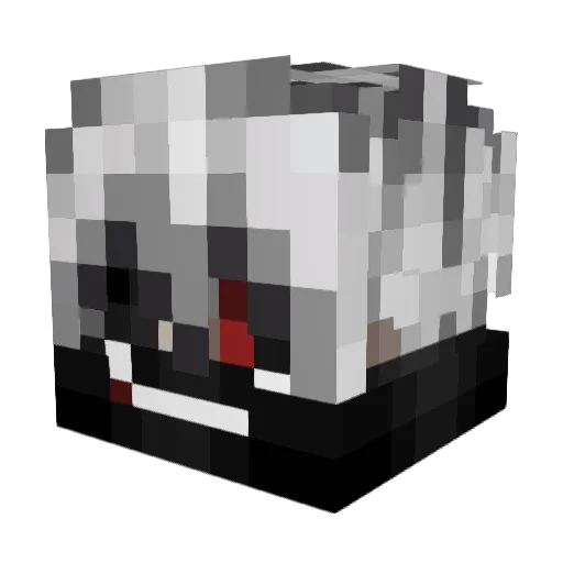 SheLuvSpoox Minecraft avatar head, 3D render