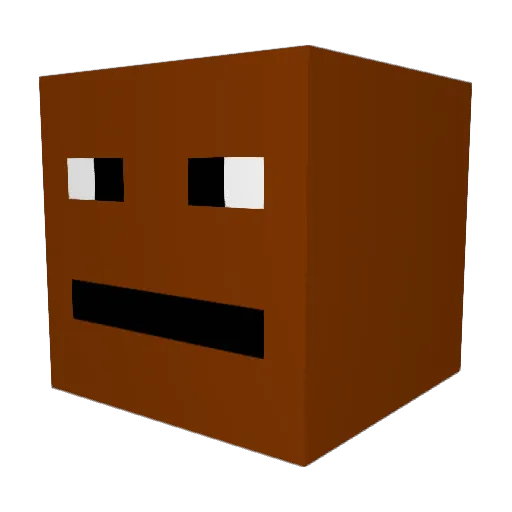 SheLuvSuno Minecraft avatar head, 3D render