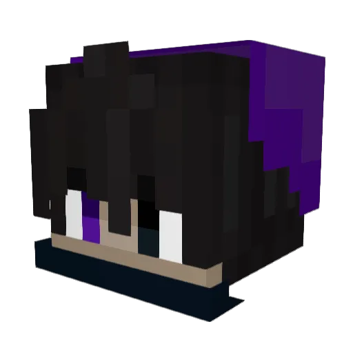 SheLuvTrxy12 Minecraft avatar head, 3D render
