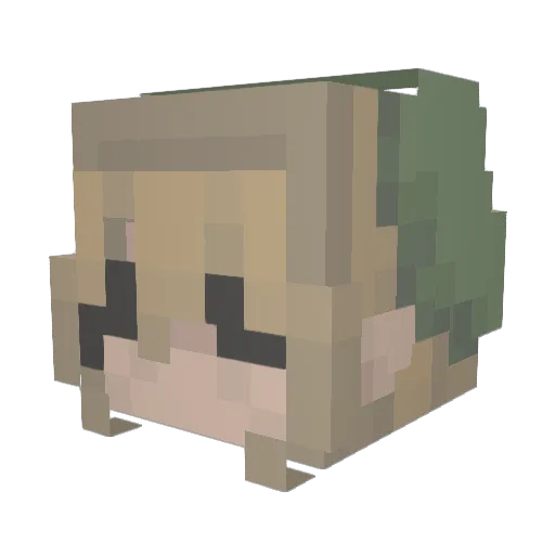 SheNinjaYT_ Minecraft avatar head, 3D render