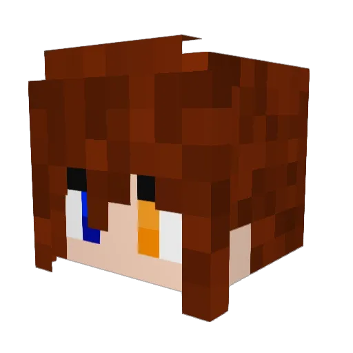 SheSoCookies Minecraft avatar head, 3D render