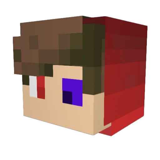 SheSoDamnFine Minecraft avatar head, 3D render