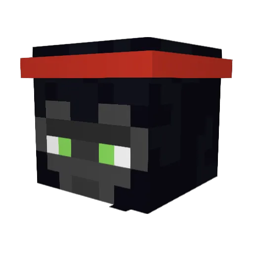 SheStraightSmack Minecraft avatar head, 3D render