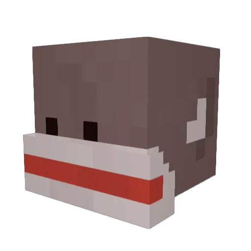 SheTyphon Minecraft avatar head, 3D render