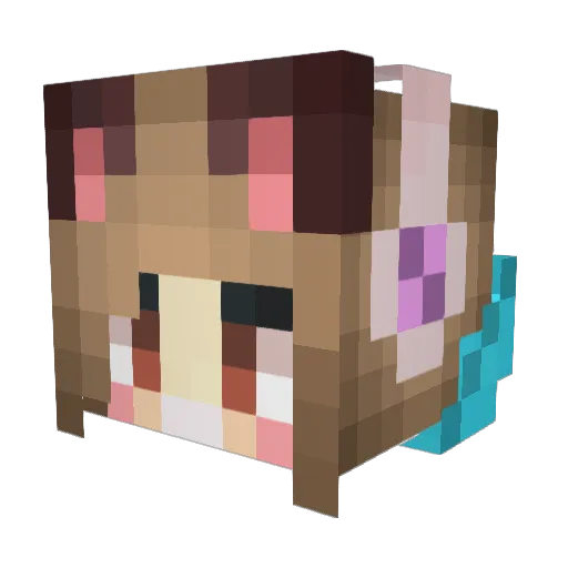 She_Rin Minecraft avatar head, 3D render