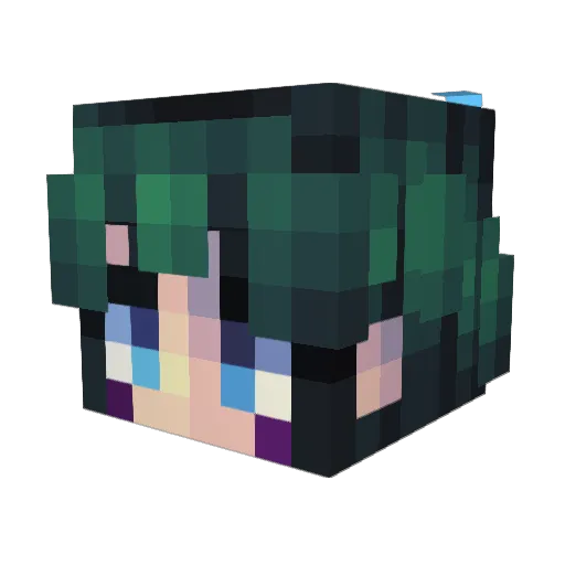 SheaBee Minecraft avatar head, 3D render