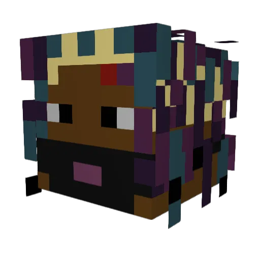 SheaBizzyy Minecraft avatar head, 3D render