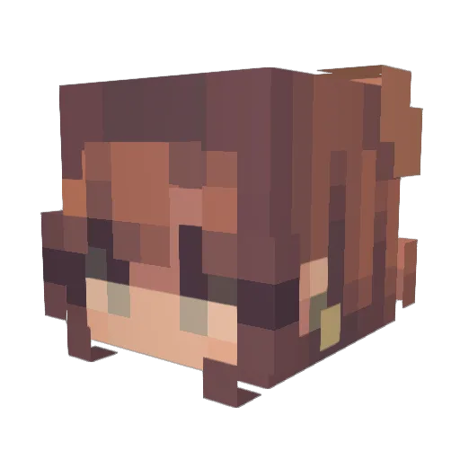 SheaButtter Minecraft avatar head, 3D render