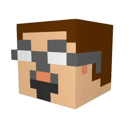 SheaThacker Minecraft avatar head, 3D render