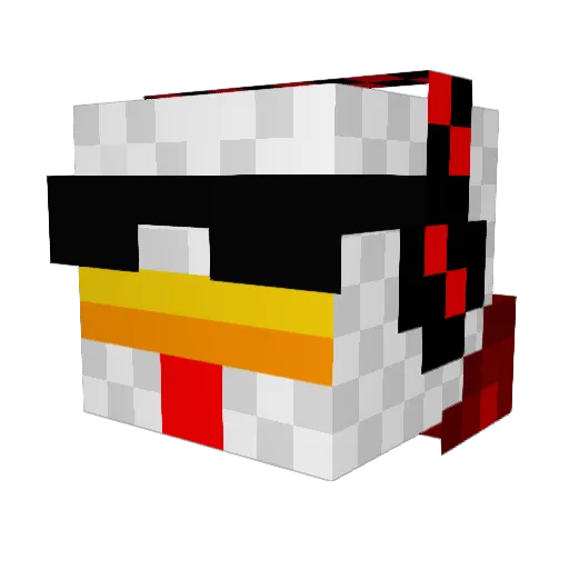 SheadenGabriel Minecraft avatar head, 3D render