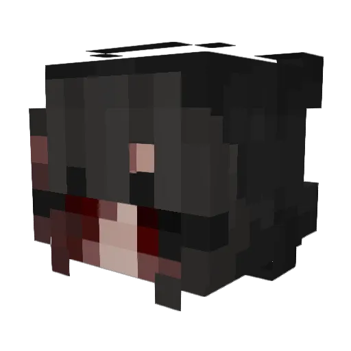 Sheafuu Minecraft avatar head, 3D render