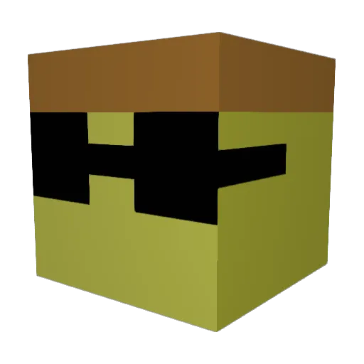 Sheaster_45 Minecraft avatar head, 3D render