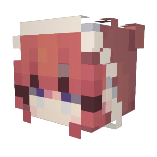 SheathBoy Minecraft avatar head, 3D render