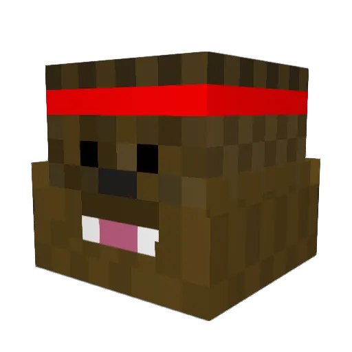 Sheba11 Minecraft avatar head, 3D render