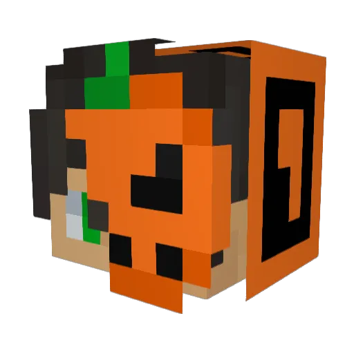 SheddyQR Minecraft avatar head, 3D render