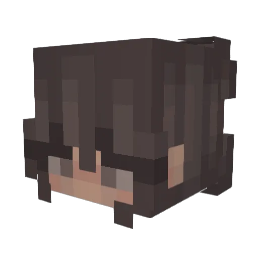Shedia Minecraft avatar head, 3D render
