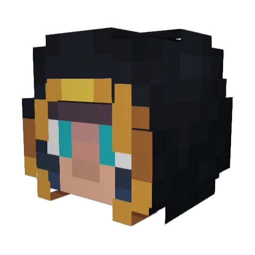 Shedibles Minecraft avatar head, 3D render