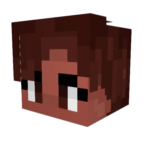 Shedonka Minecraft avatar head, 3D render