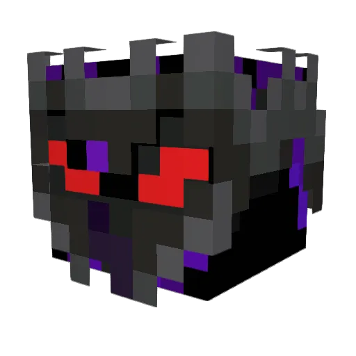 Shedow2302 Minecraft avatar head, 3D render