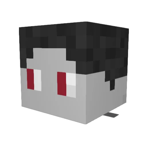 Sheeeeeeeesh Minecraft avatar head, 3D render