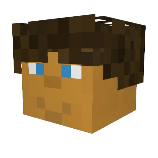 Sheeeev66 Minecraft avatar head, 3D render