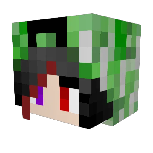 Sheena0715 Minecraft avatar head, 3D render