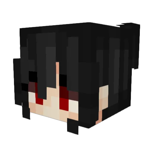 Sheenax Minecraft avatar head, 3D render