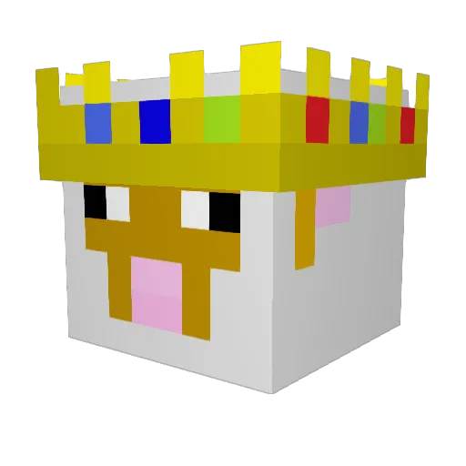 Sheep2244 Minecraft avatar head, 3D render